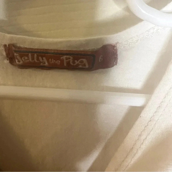 Jelly The Pug Pineapple Grey/White Stripe Dress - Picture 3 of 3